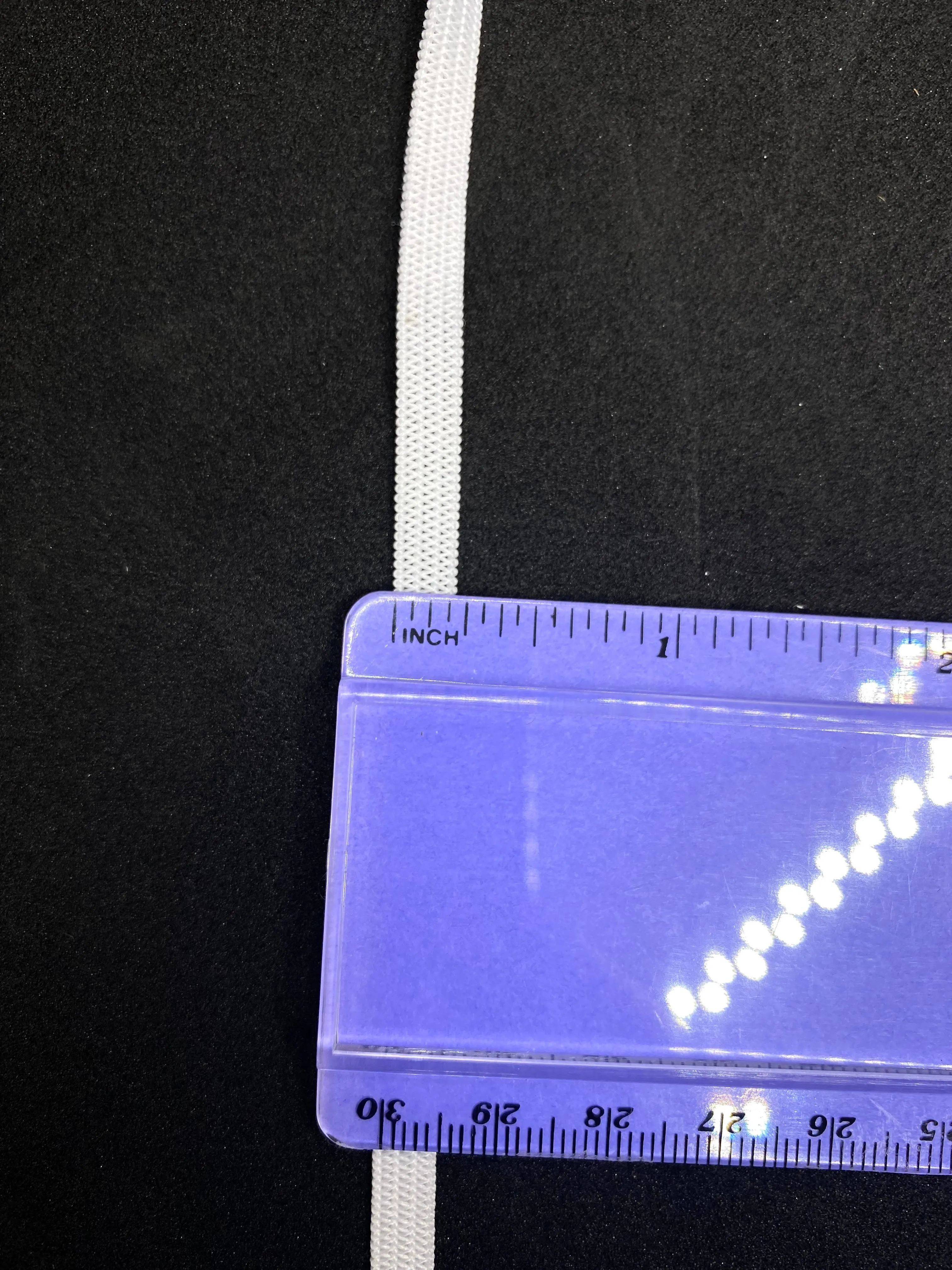 1/4" White Knitted Elastic