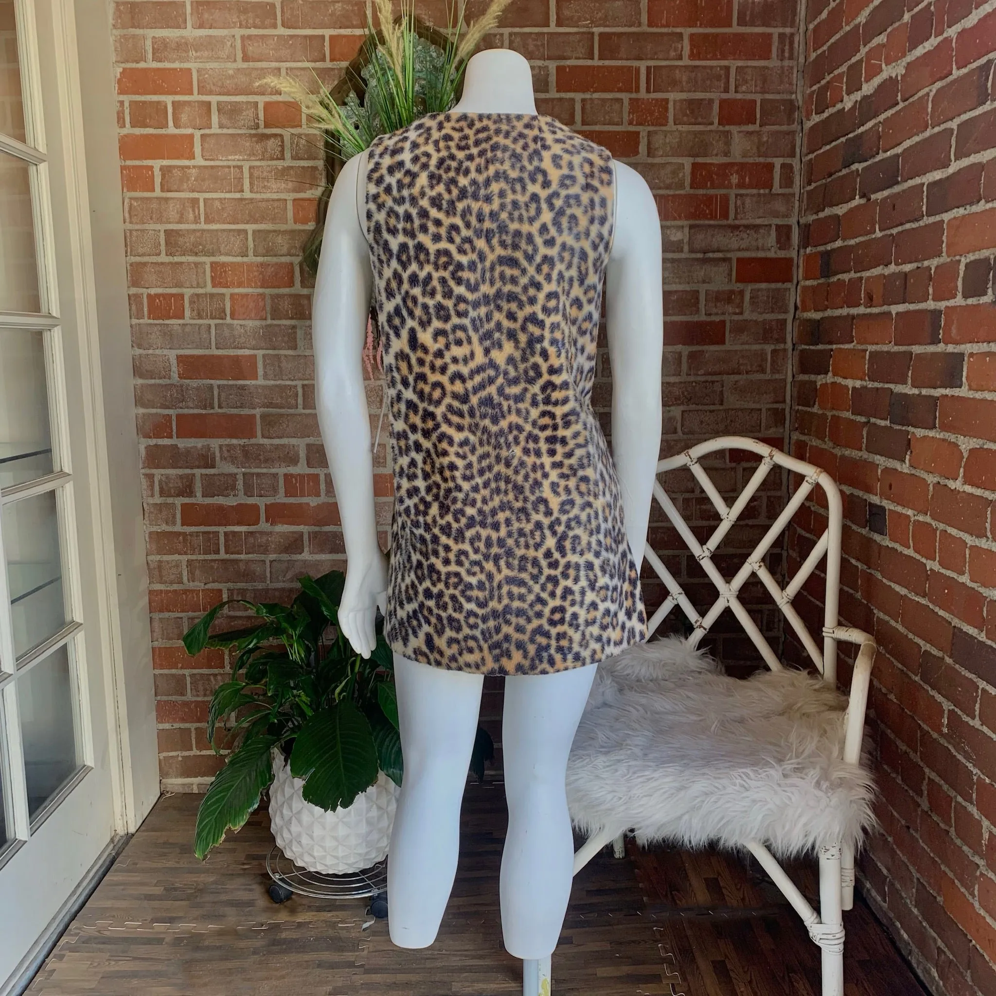 1960s Leopard Tunic Dress