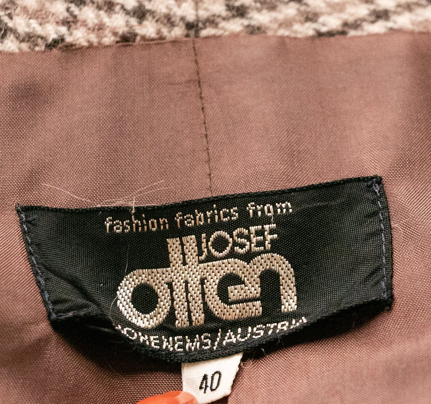 1980s Blazer Wool Jacket Brown Grey S