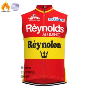 1990s Red Reynolds Fleece Retro Cycling Vest
