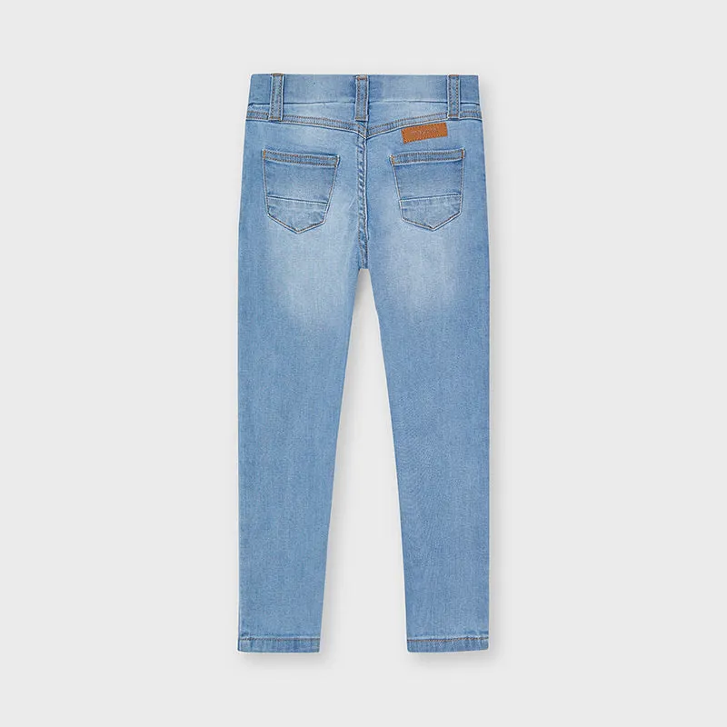 548 Mayoral Girls Bleached Basic Denim Pants