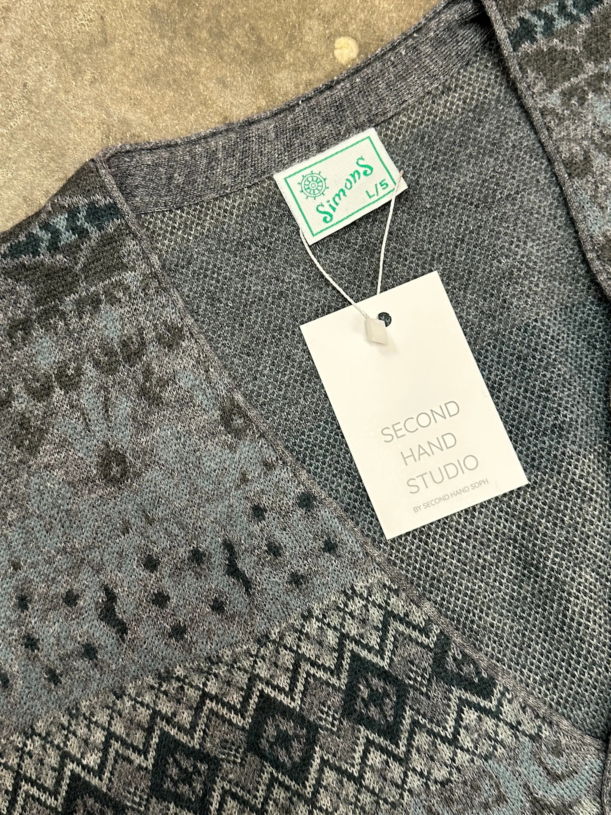 90s Italian Vintage Knitted Vest - L