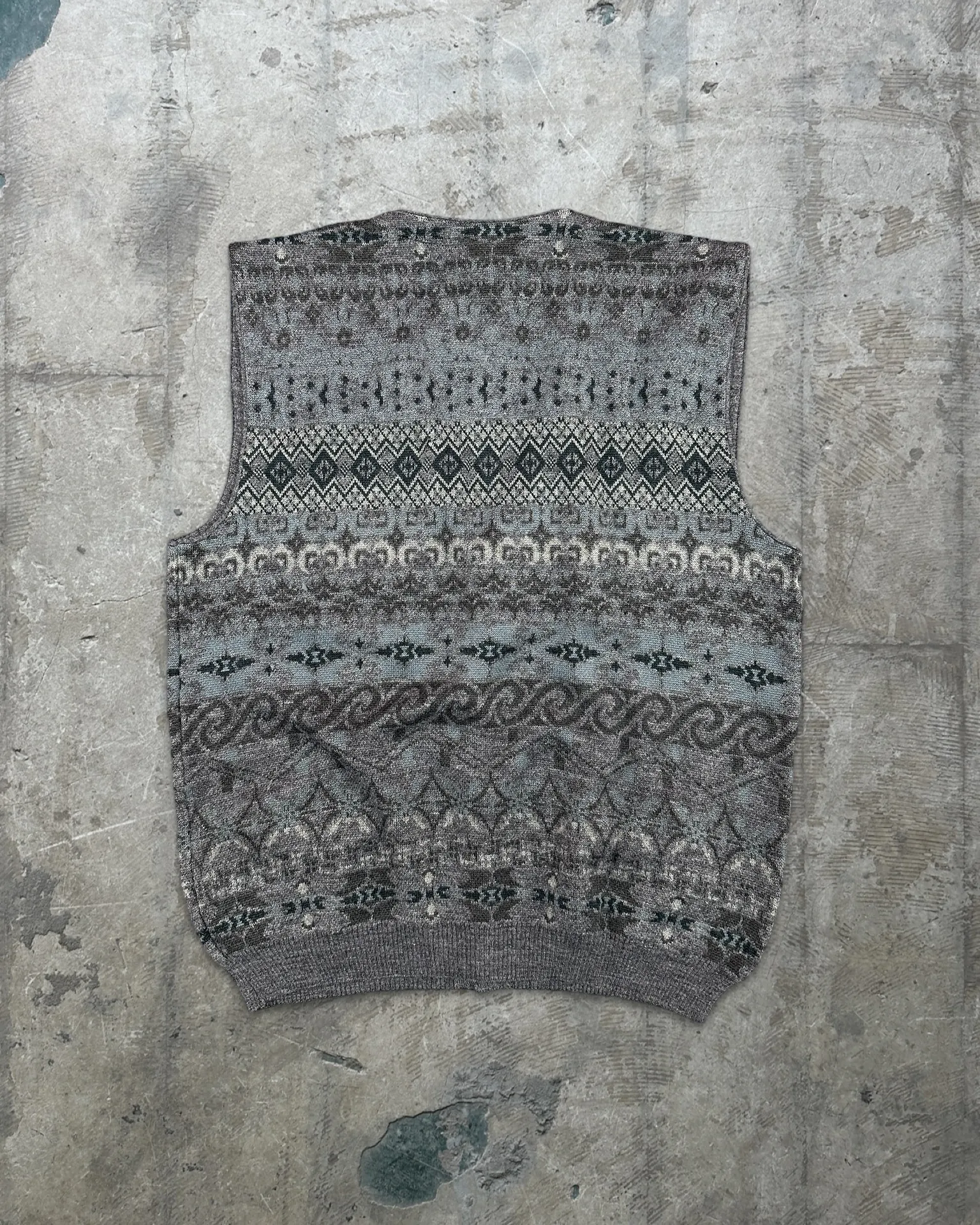 90s Italian Vintage Knitted Vest - L