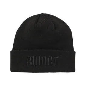 Addict Embroidered Cuffed Beanie