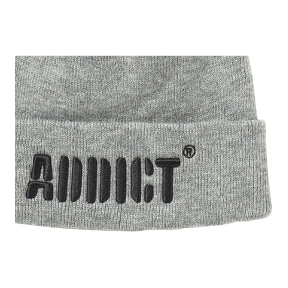 Addict Embroidered Cuffed Beanie
