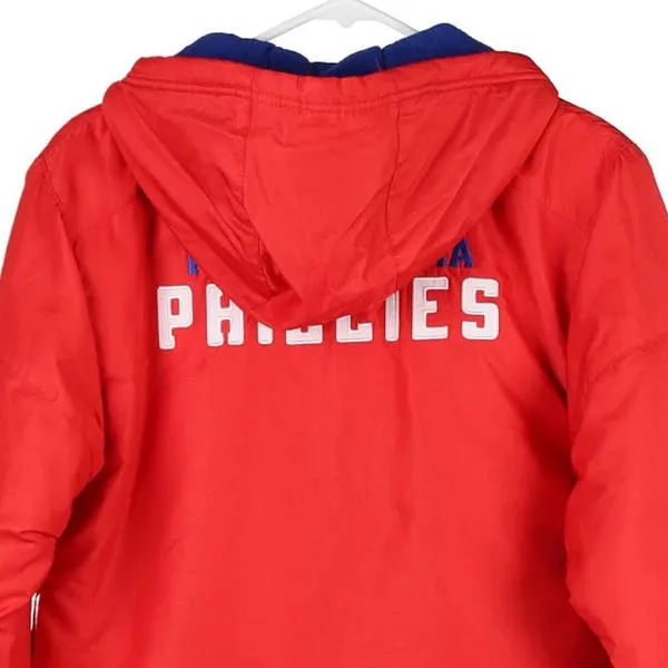 Age 11-12 Philadelphia Phillies Adidas MLB Jacket - Medium Red Polyester Blend