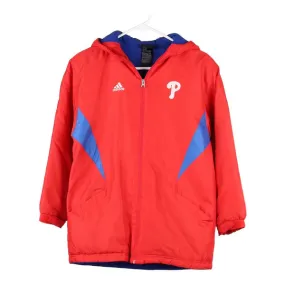 Age 11-12 Philadelphia Phillies Adidas MLB Jacket - Medium Red Polyester Blend
