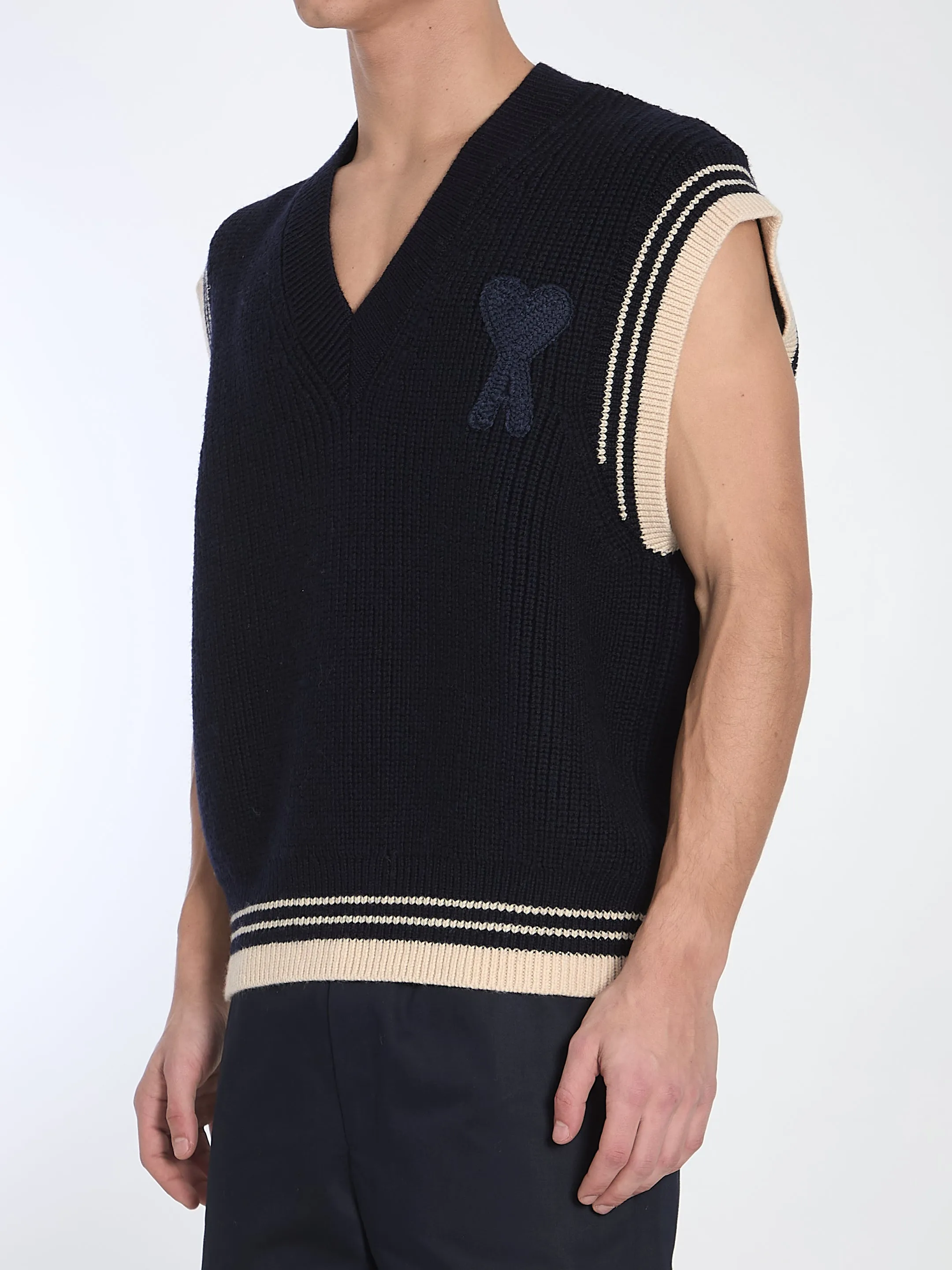 Ami Paris Knitted Vest