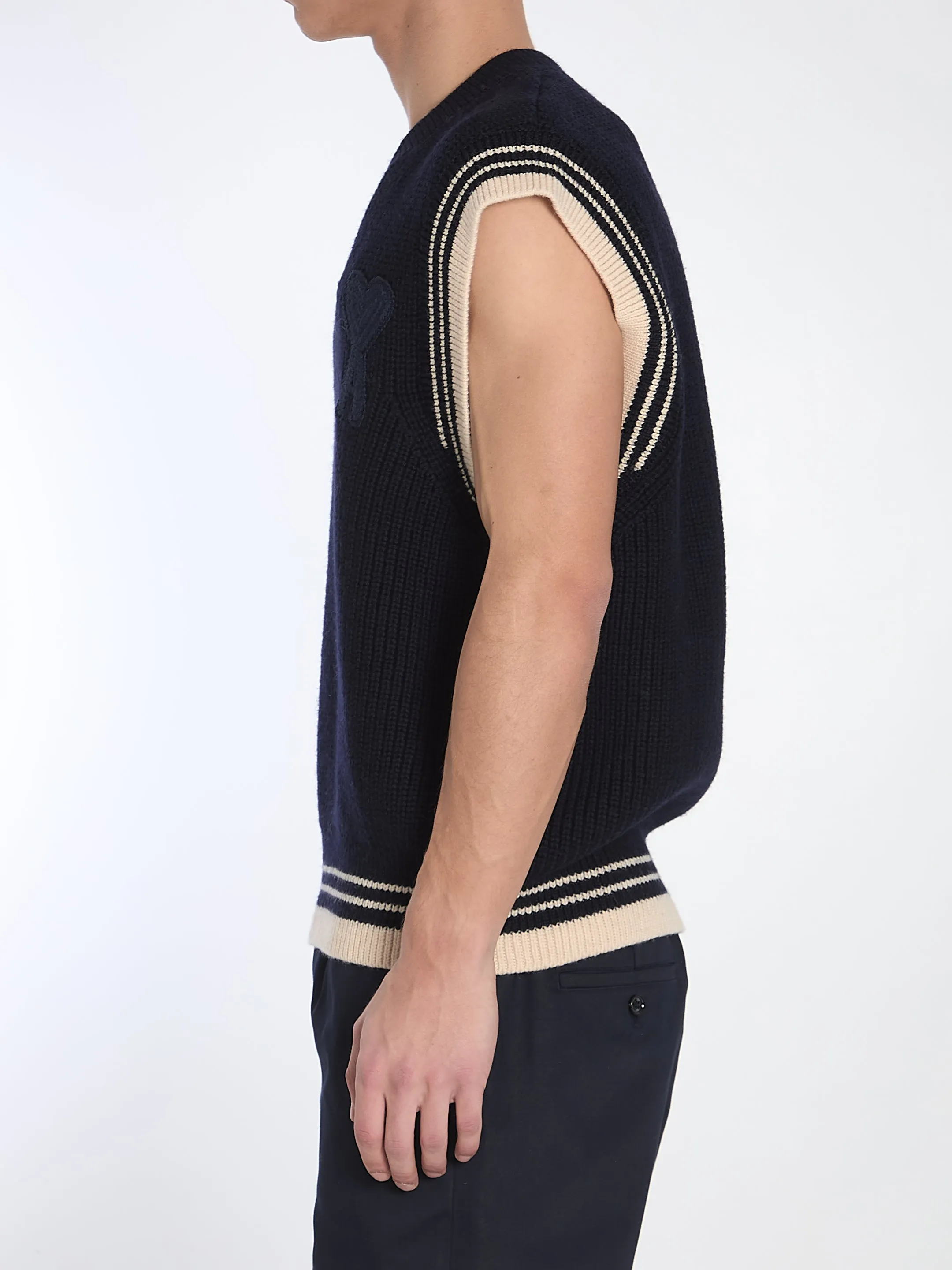 Ami Paris Knitted Vest