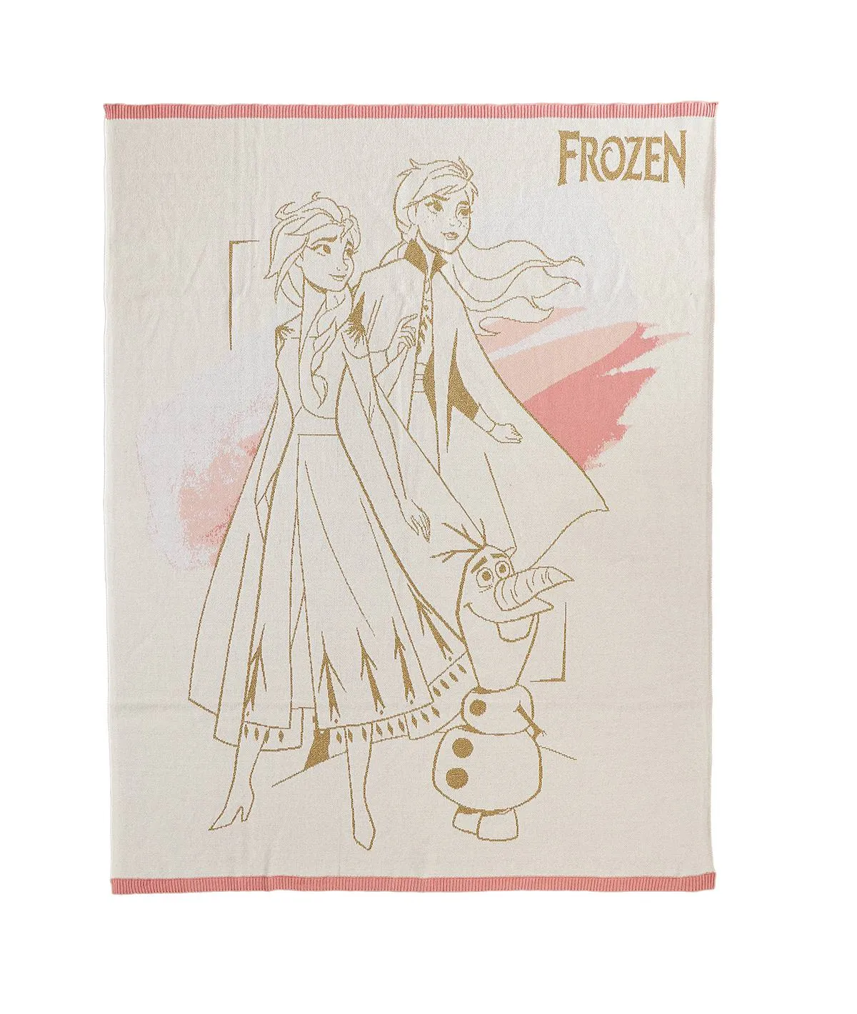 Anna Elsa Frozen Cotton Knitted Throw / Ac Blanket For Kids For Use In All Seasons