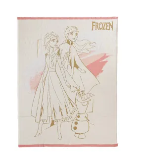 Anna Elsa Frozen Cotton Knitted Throw / Ac Blanket For Kids For Use In All Seasons