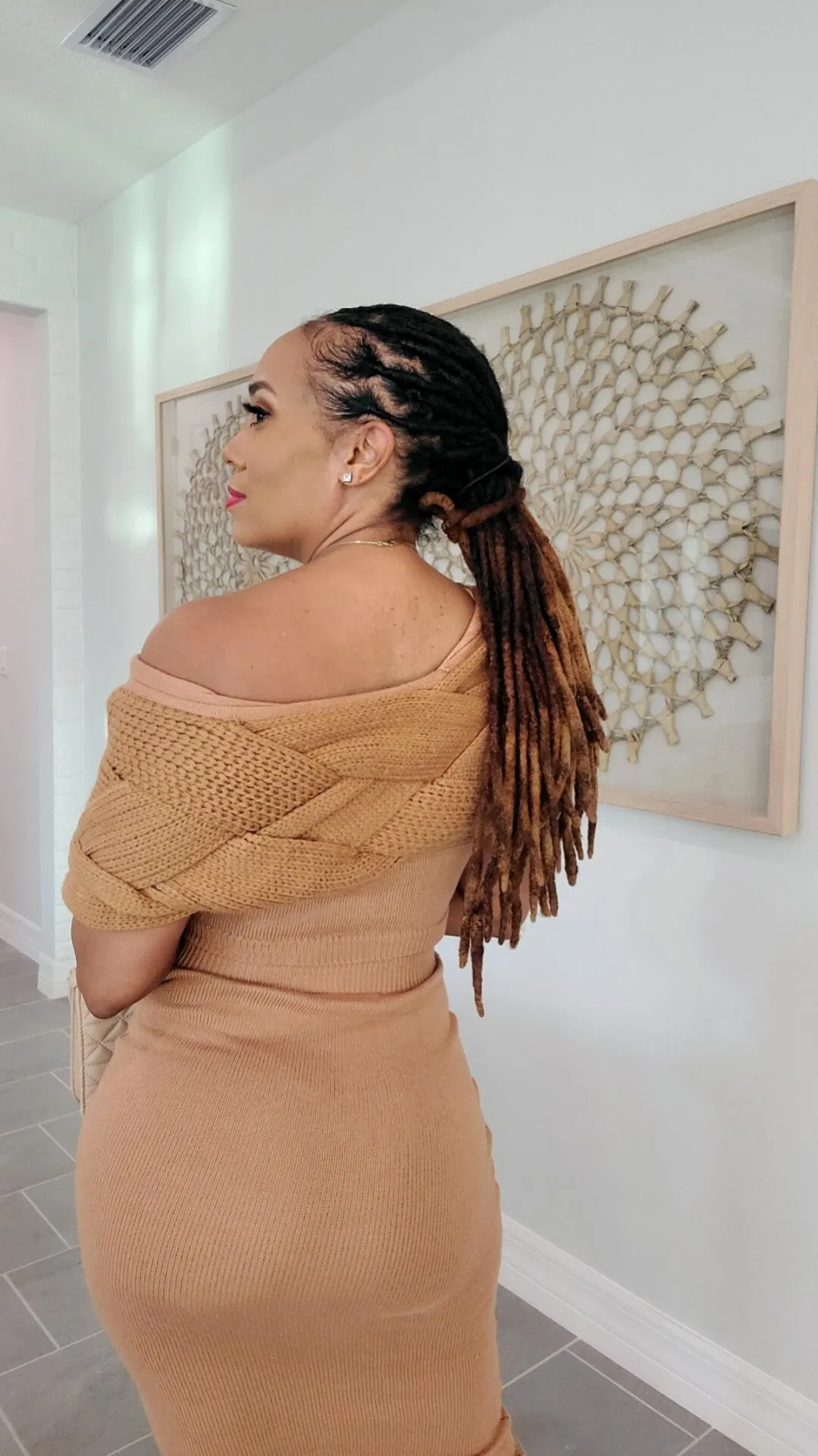 Be Nice knit Skirt Set | Mocha