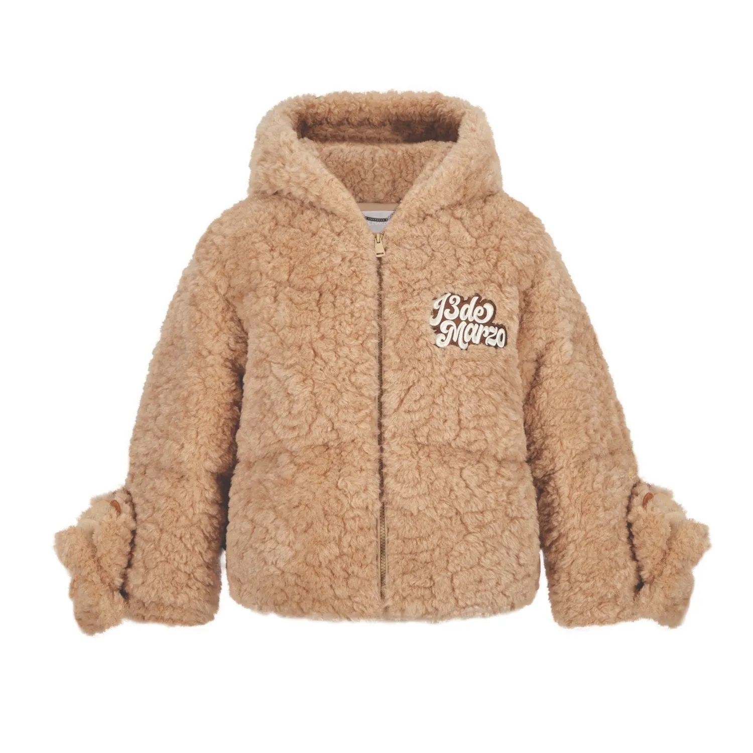 Bear Costume Down Jacket In Brown
