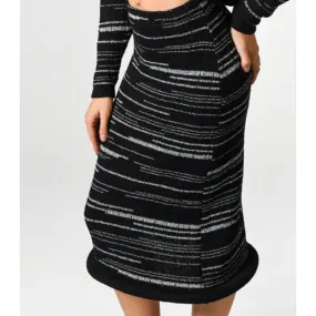 Bella Barnett Black skirt with hoop at bottom | Size Large