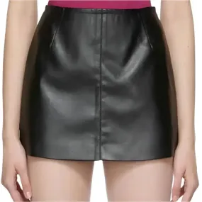 Black Mini Leather Skirt - Sleek & Stylish
