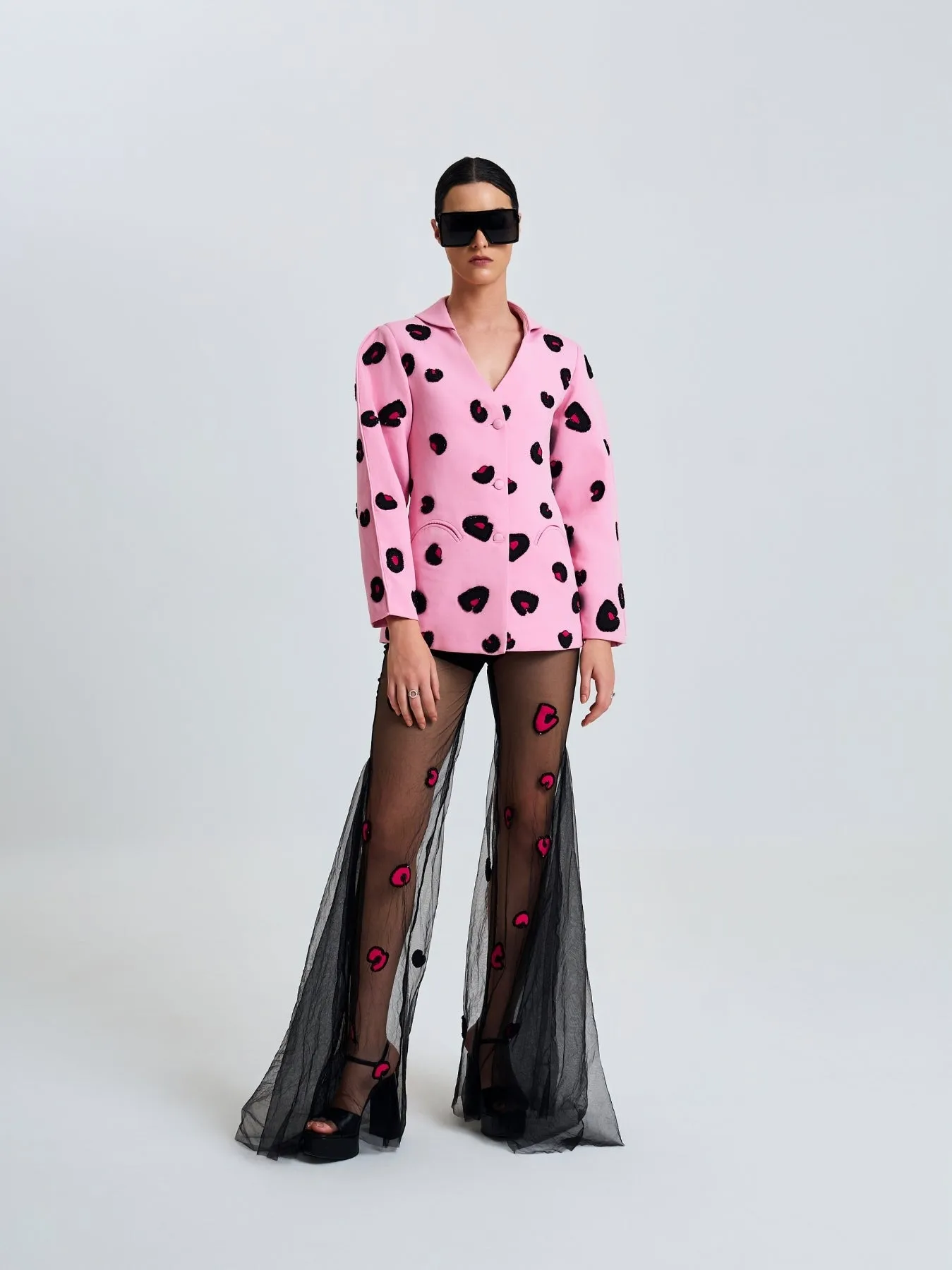 Black Tulle Pants