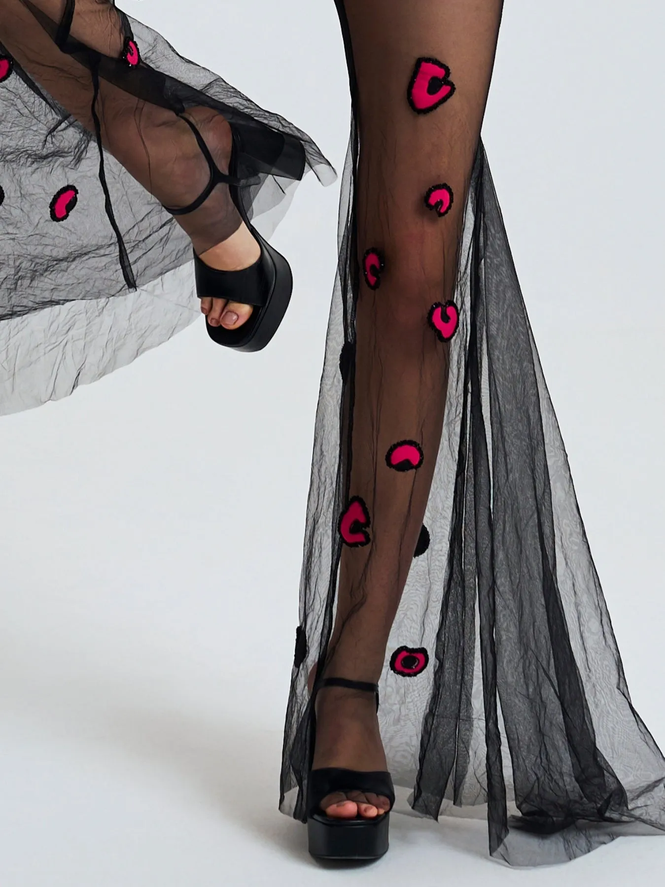 Black Tulle Pants