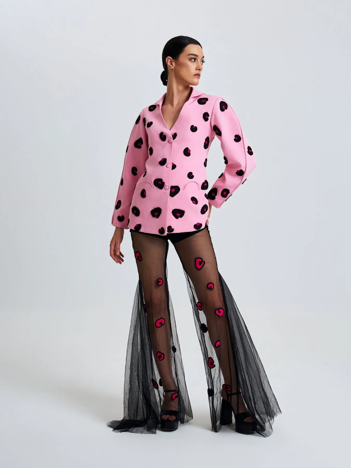 Black Tulle Pants
