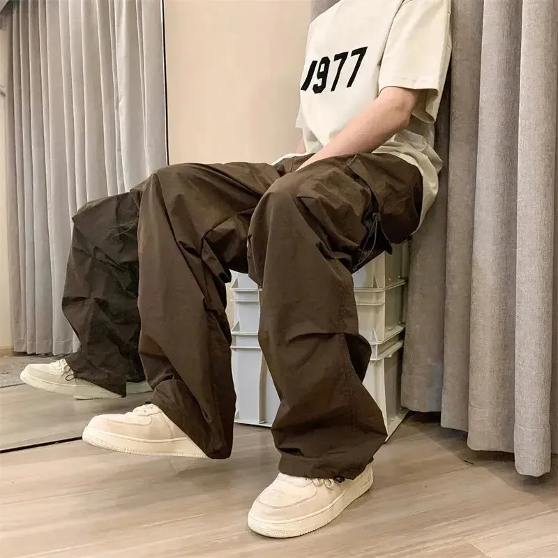 Brown Wide Legs Cargo Pant
