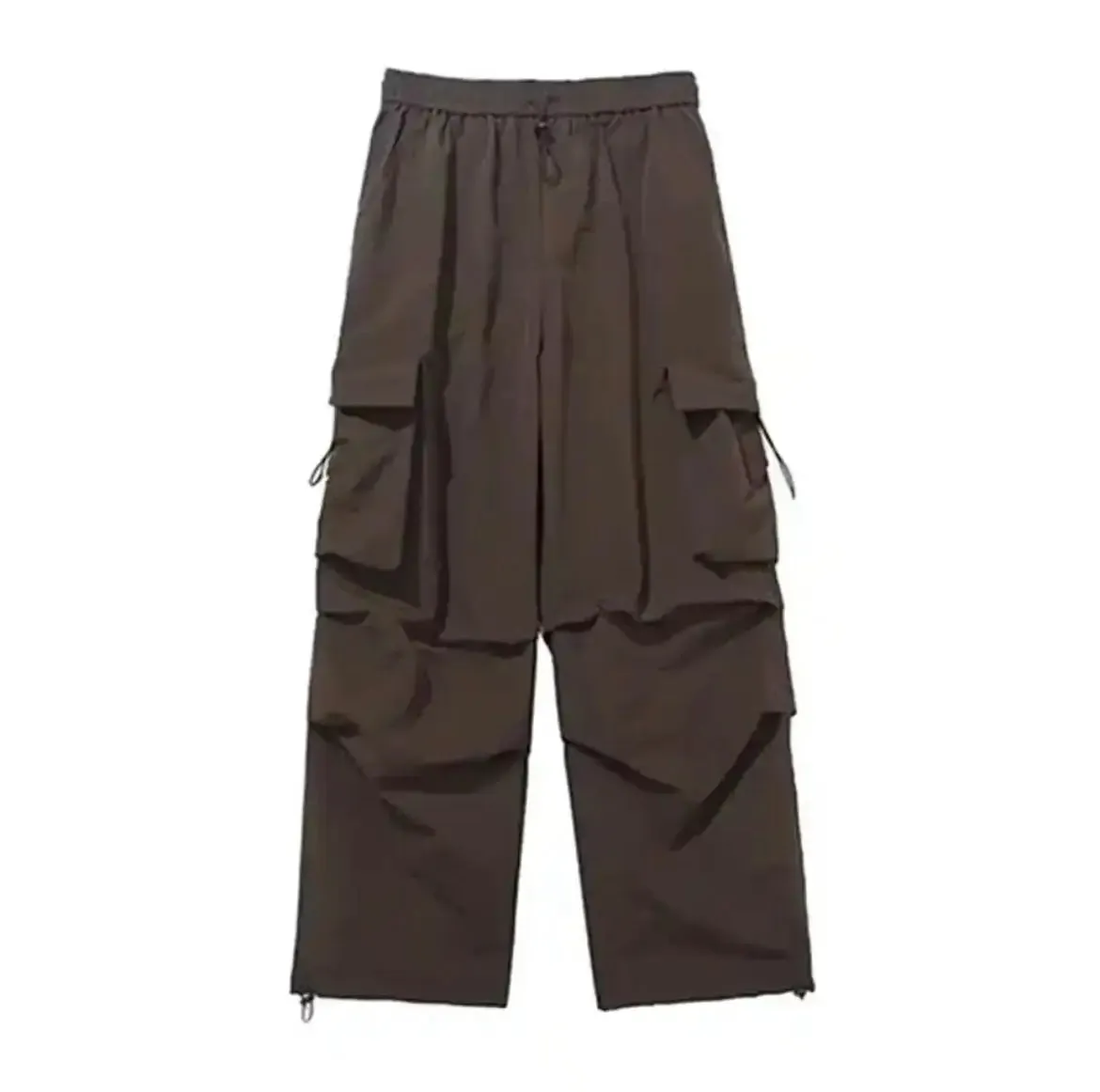 Brown Wide Legs Cargo Pant