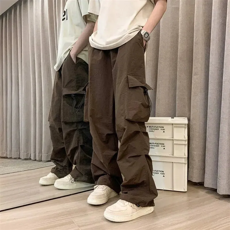 Brown Wide Legs Cargo Pant