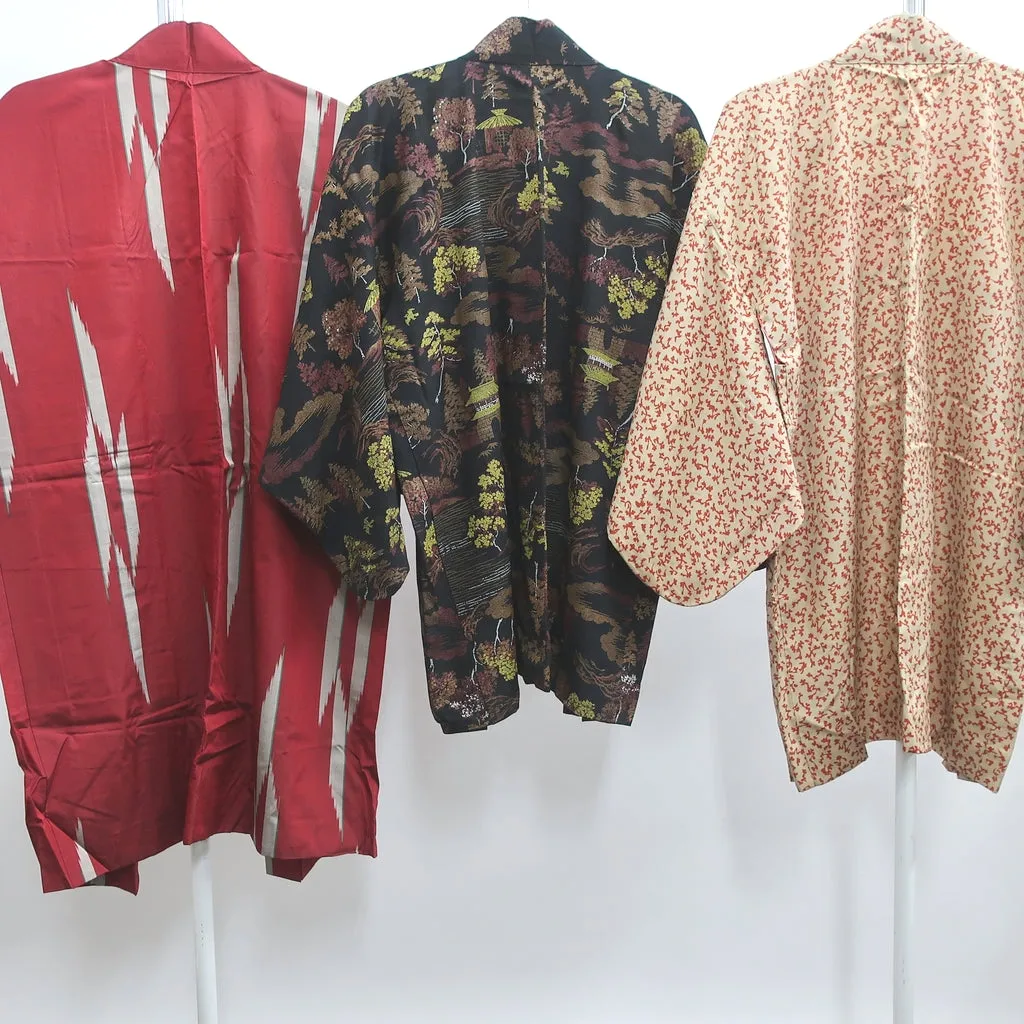 Bundle 12pcs Silk Antique Haori Jacket Wholesale Bulk Free Express Shipping #270