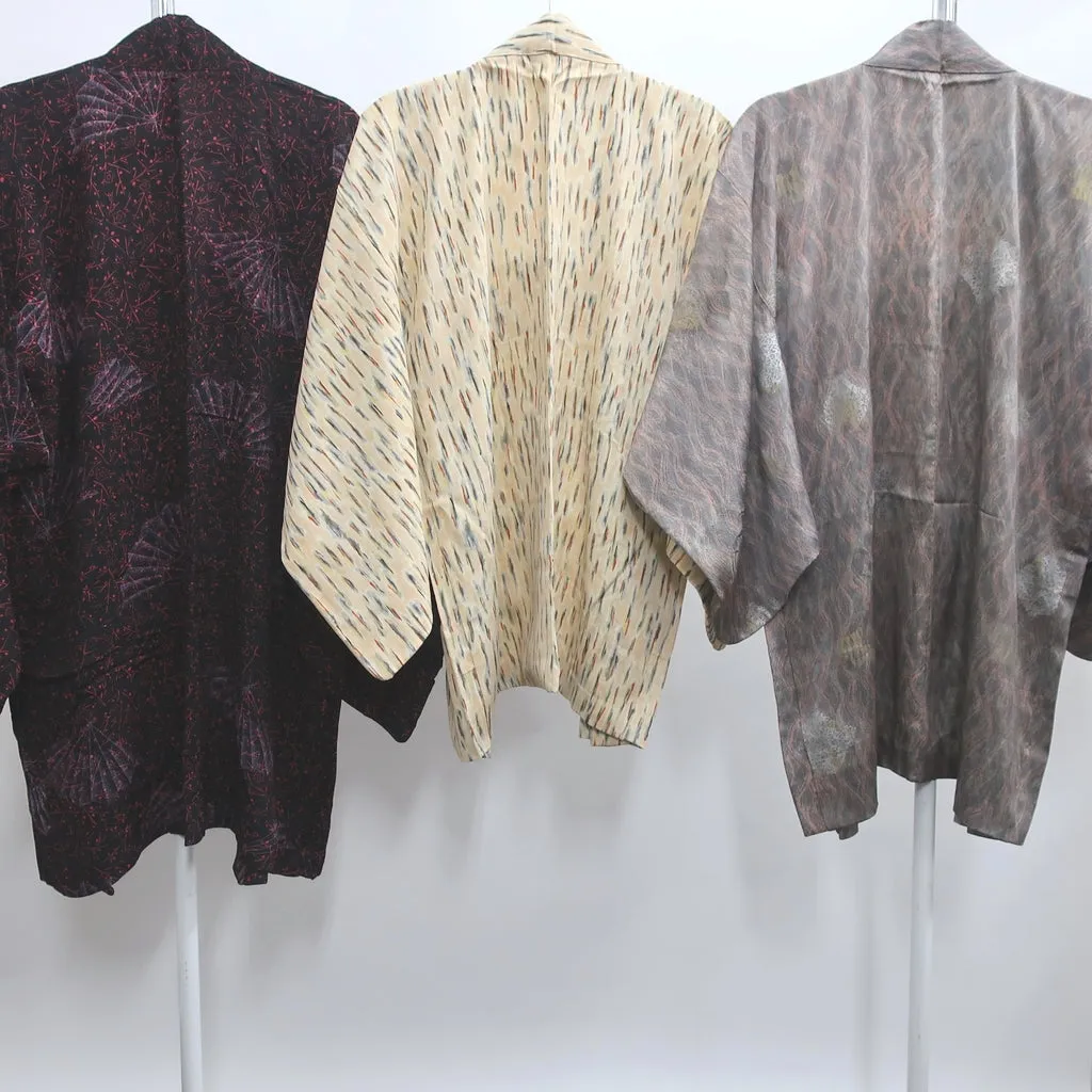 Bundle 12pcs Silk Antique Haori Jacket Wholesale Bulk Free Express Shipping #270