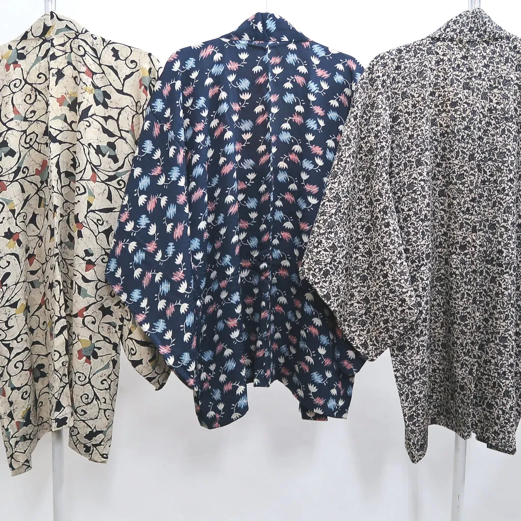 Bundle 12pcs Silk Vintage Haori Jacket Wholesale Bulk Free Shipping #476