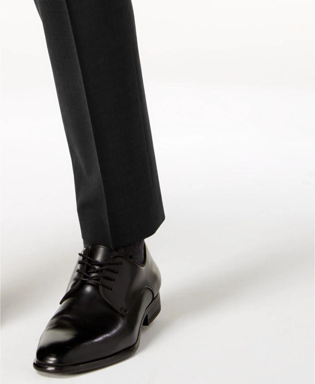 Calvin Klein Mens Skinny fit Dress Pants 36 / 34 Black Solid Stretch