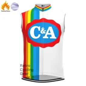 C&A Fleece Retro Cycling Vest