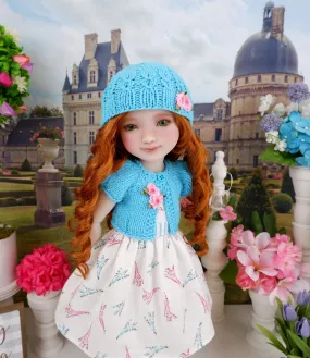 C'est La Vie - dress and sweater set with shoes for Ruby Red Fashion Friends doll