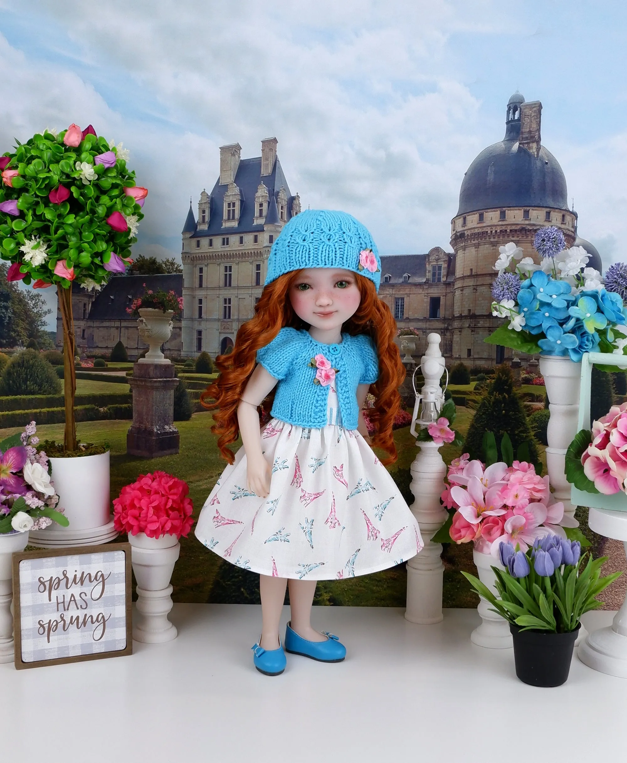 C'est La Vie - dress and sweater set with shoes for Ruby Red Fashion Friends doll