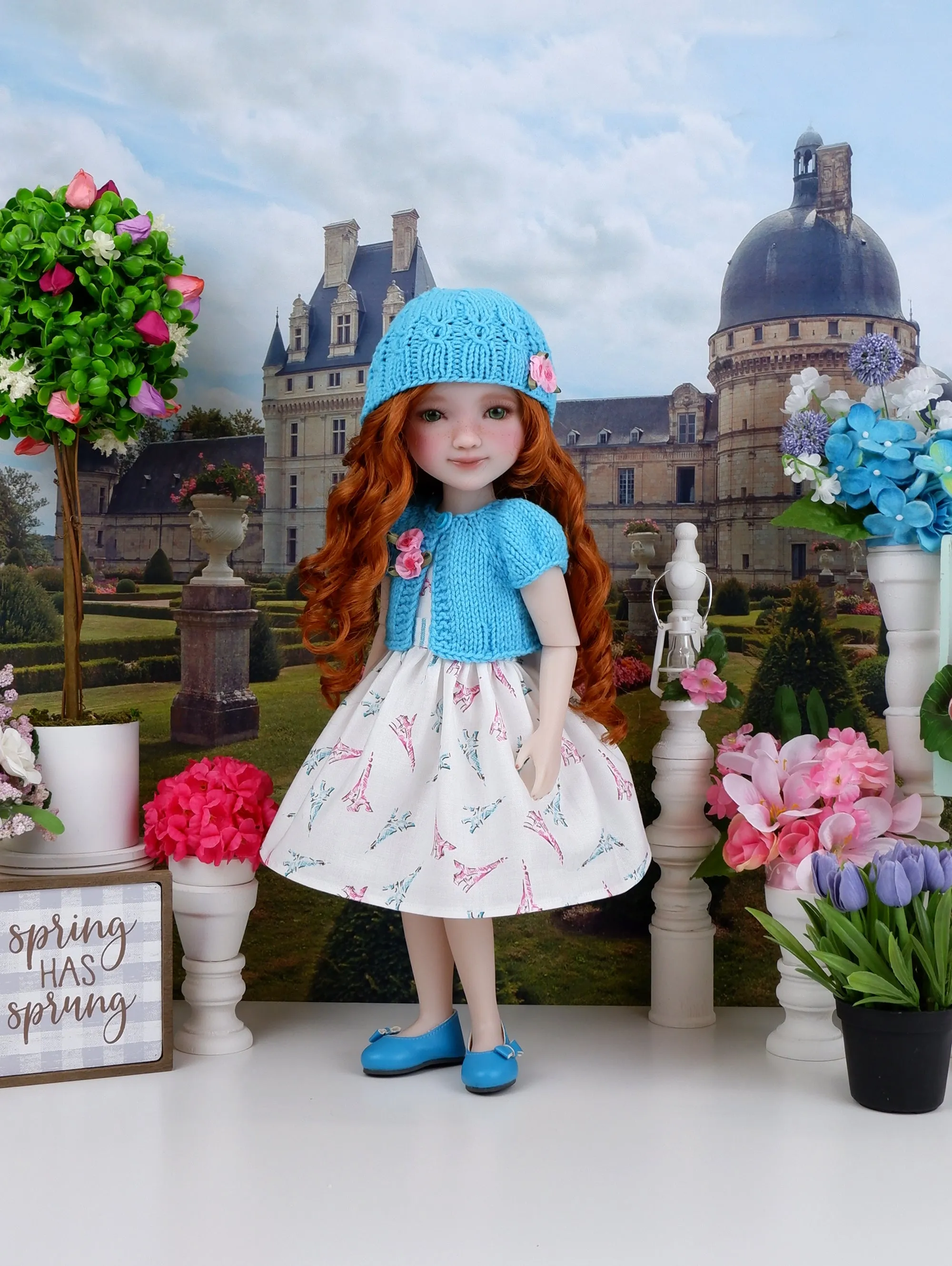 C'est La Vie - dress and sweater set with shoes for Ruby Red Fashion Friends doll