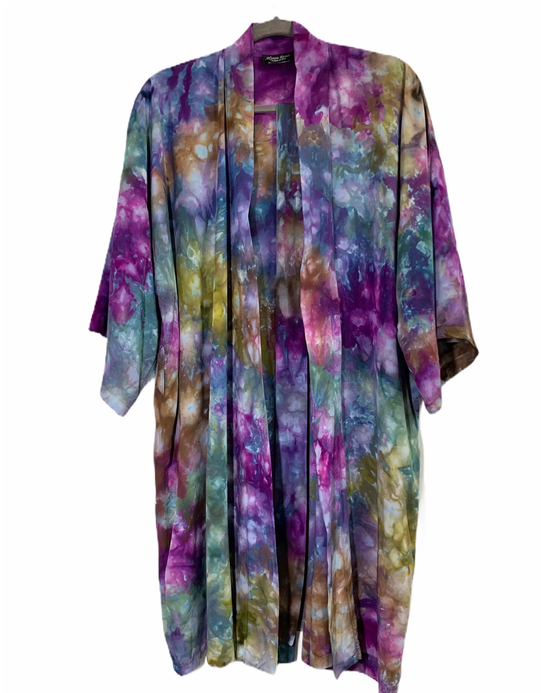 Clear blue kimono robe