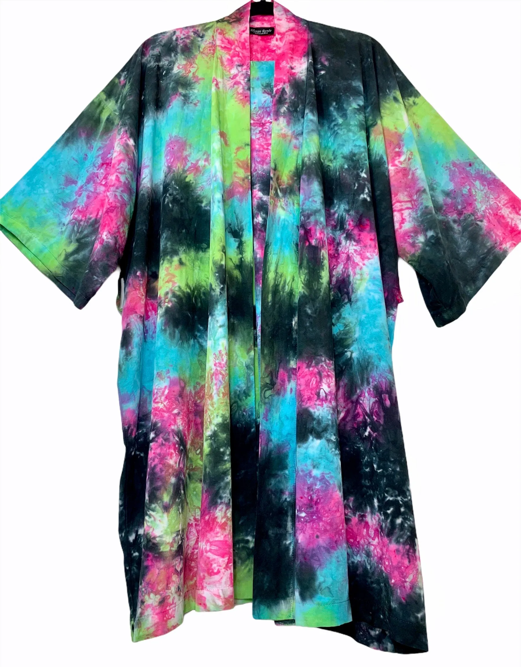Clear blue kimono robe