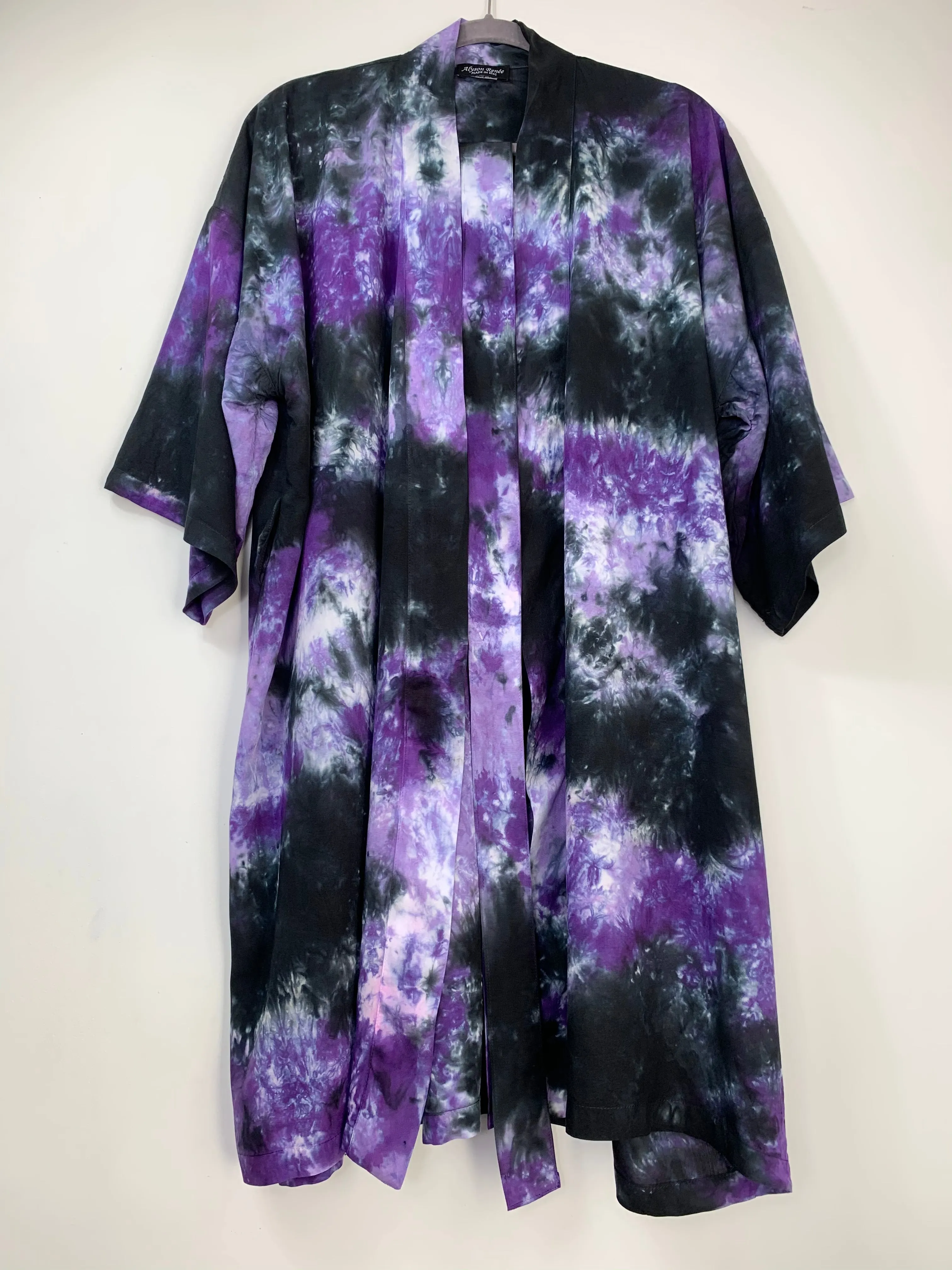 Clear blue kimono robe
