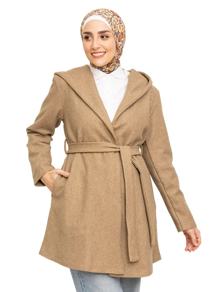 Coffee Feather Jacket