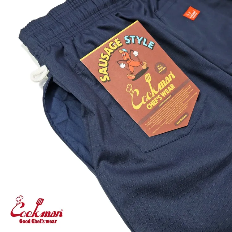 Cookman Chef Pants - Sausage Style Ripstop : Navy