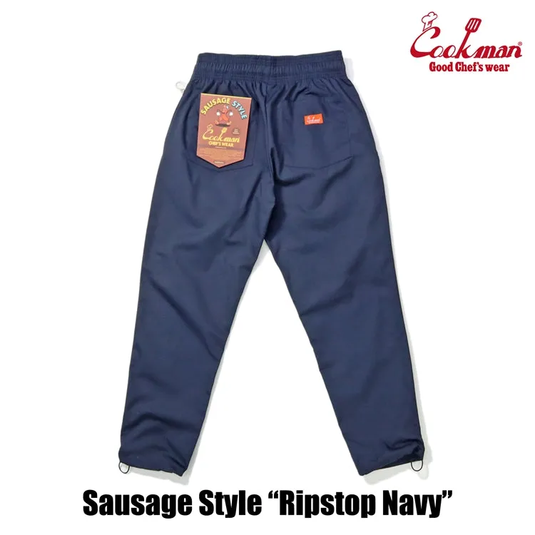 Cookman Chef Pants - Sausage Style Ripstop : Navy