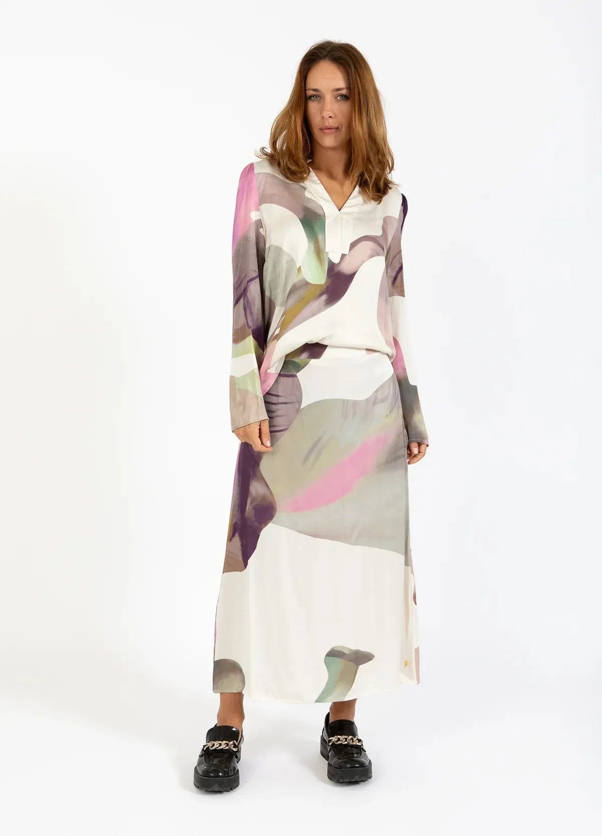 Coster Floral Printed Midi Skirt