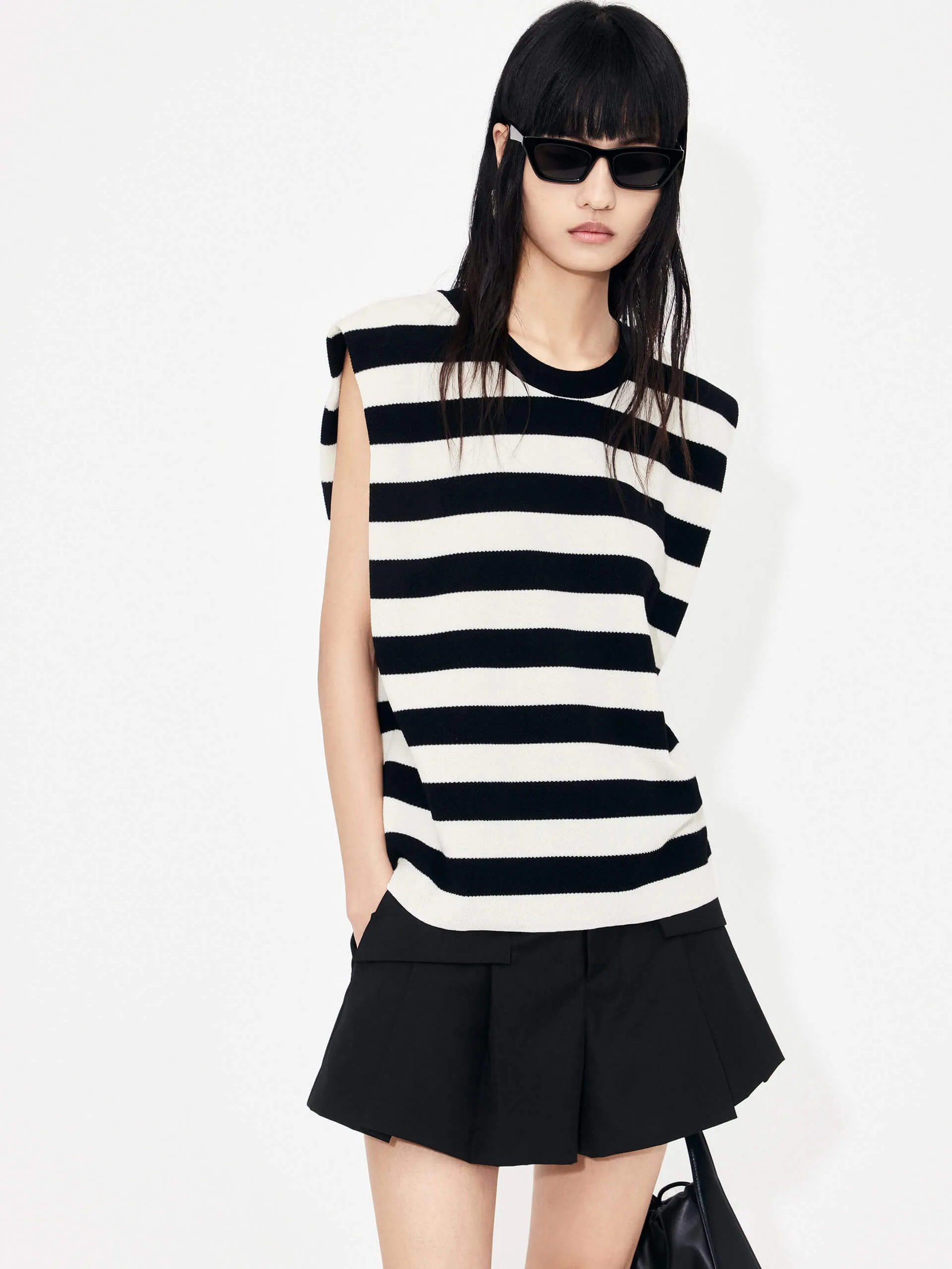Cotton Blend Stripe Top