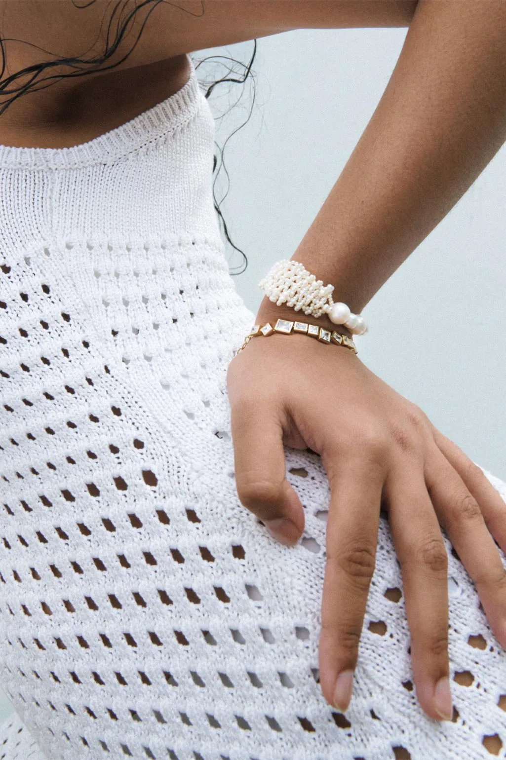Cove - Pearl and Recycled Gold Vermeil Bracelet