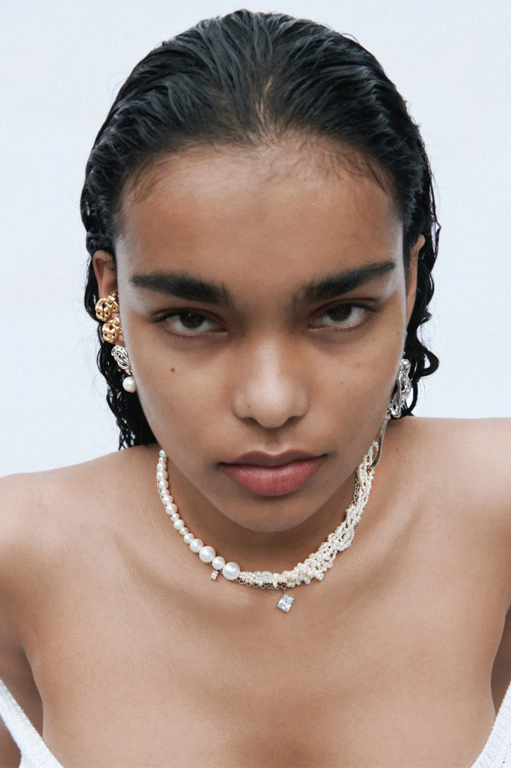 Cove - Pearl and Recycled Gold Vermeil Necklace