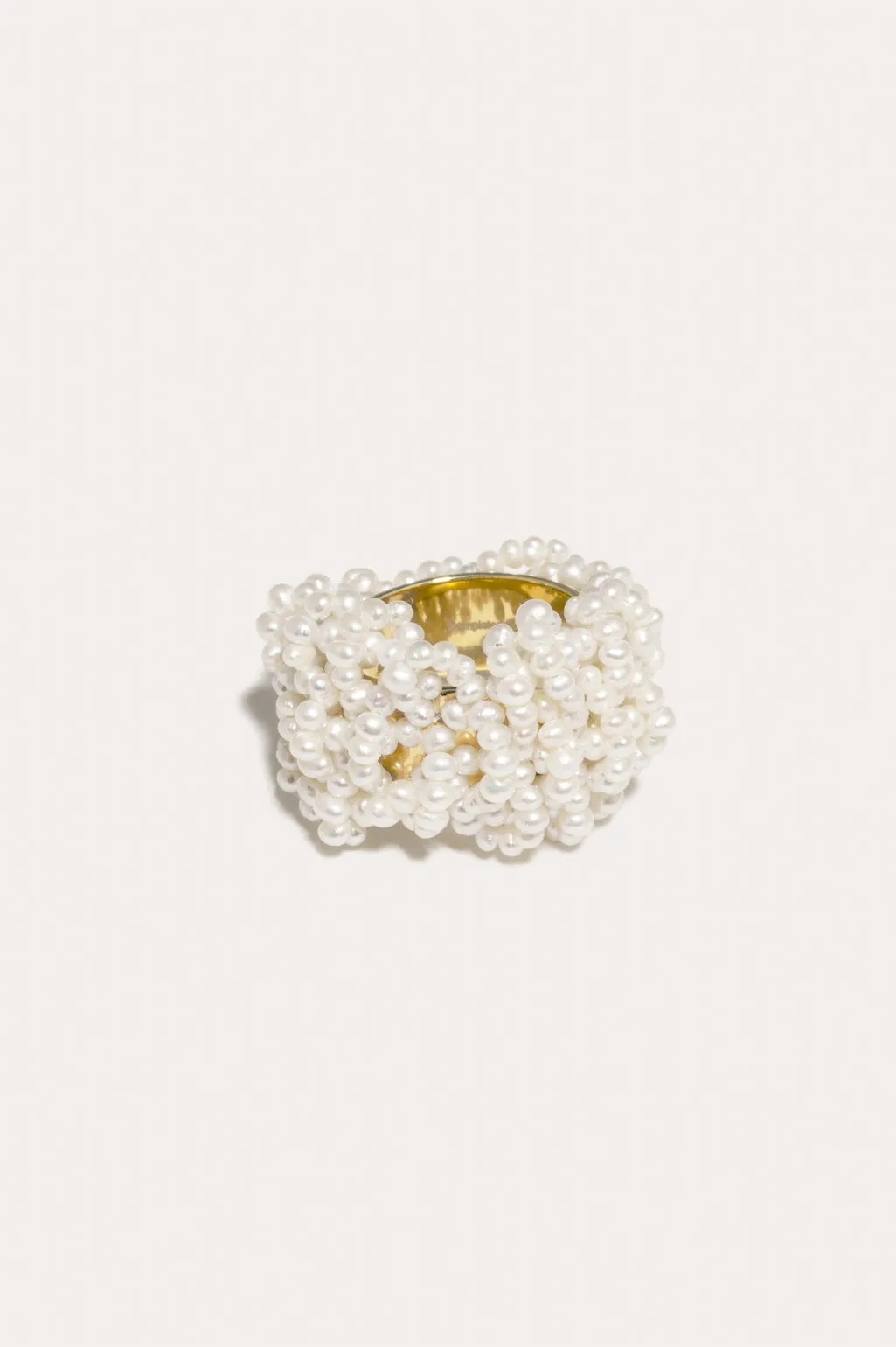 Cove - Pearl and Recycled Gold Vermeil Ring