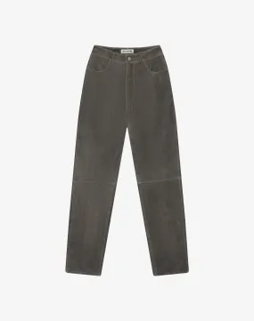 CRACKED LEATHER PANTS