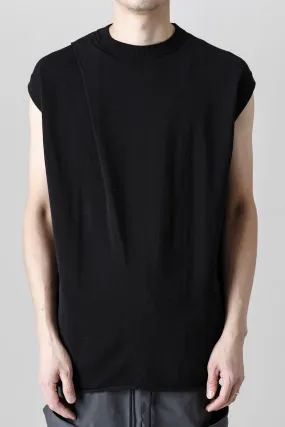 Cross Knit Jersey Black