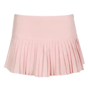 Cute Pink Pleated Skirt Summer Low Waist A Line Mini Skirts Kawaii Fashion Y2k Clothes for Teen Girls P77-CH10