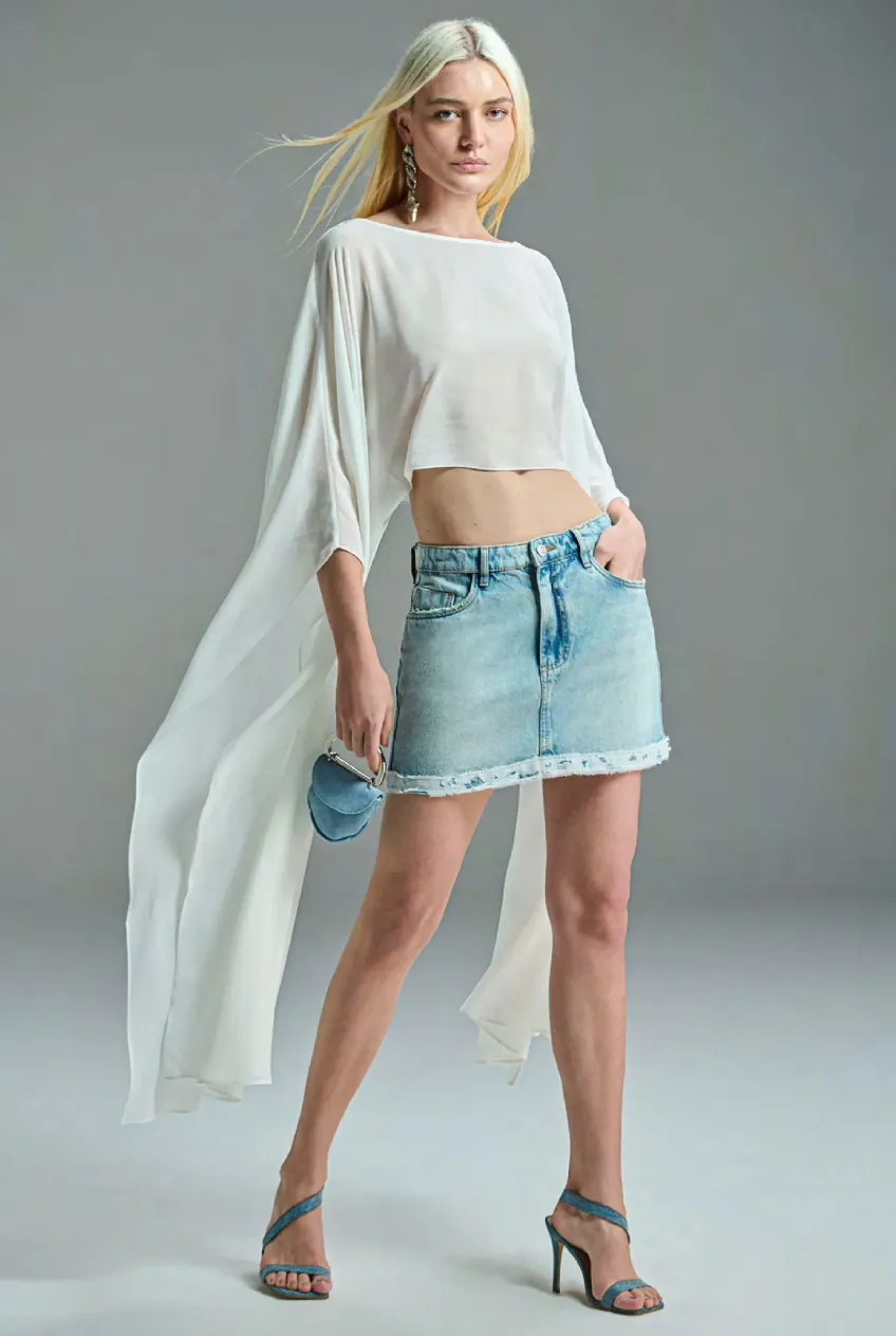 Denim Mini Skirt