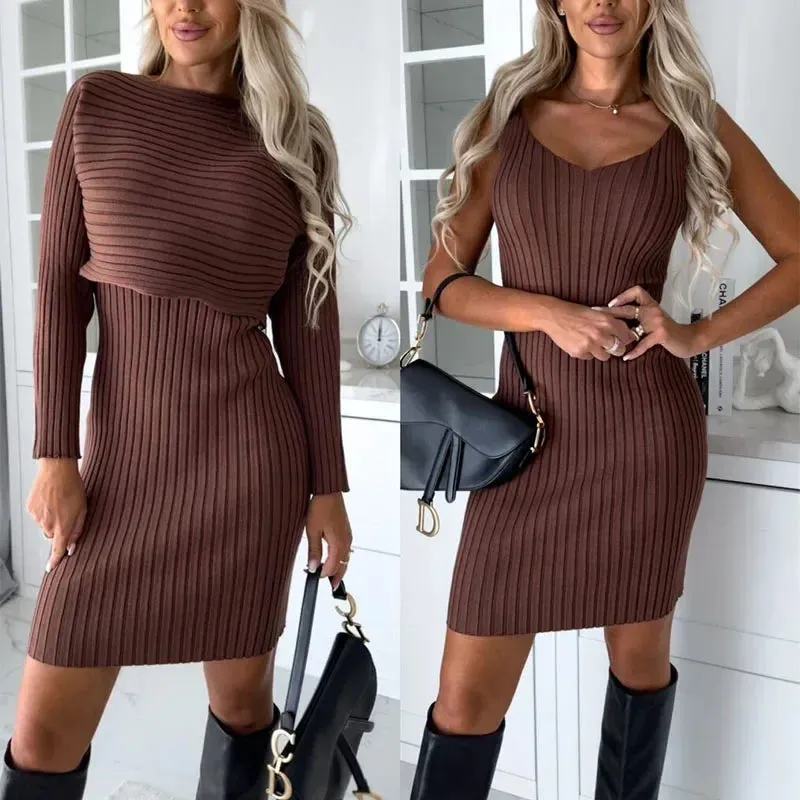 Ella™ - Knitted Sweater   Dress
