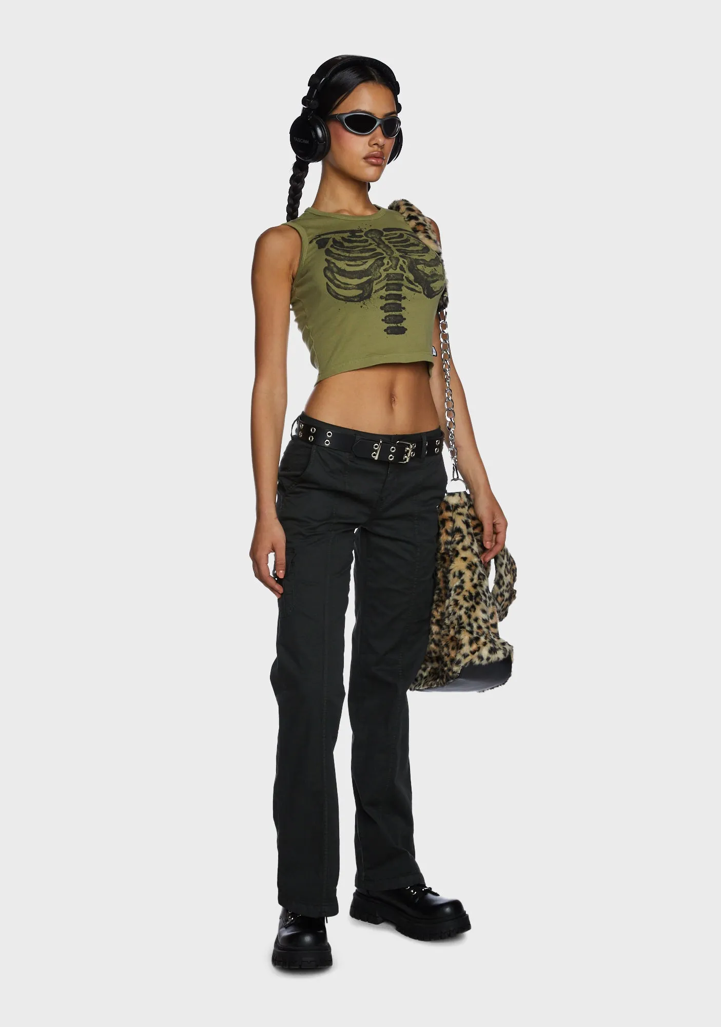 Eve Y2K Cargo Pants - Black